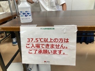 (参考)熱中症・感染症対策(消毒液の設置、検温の実施)2