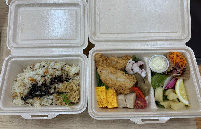 被災地産食材を用いた食体験(三陸帆立弁当)