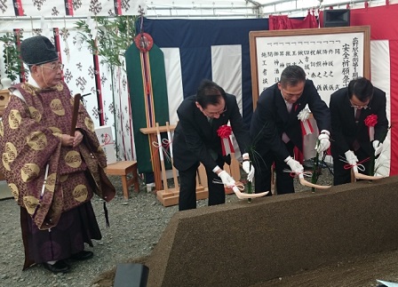広野駅東側第一期開発整備事業 安全祈願祭・起工式（福島県広野町）