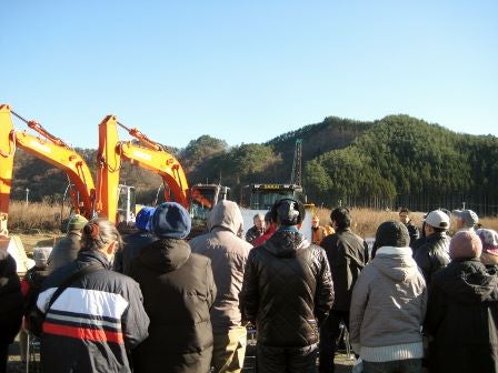 新しい宅地の地盤強度を目で見、足で確かめて（岩手県釜石市）
